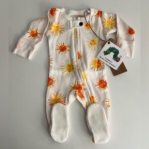 Loved Baby Suns Organic Zipper Footie Unisex, Size Preemie - Newborn 4-7 lbs